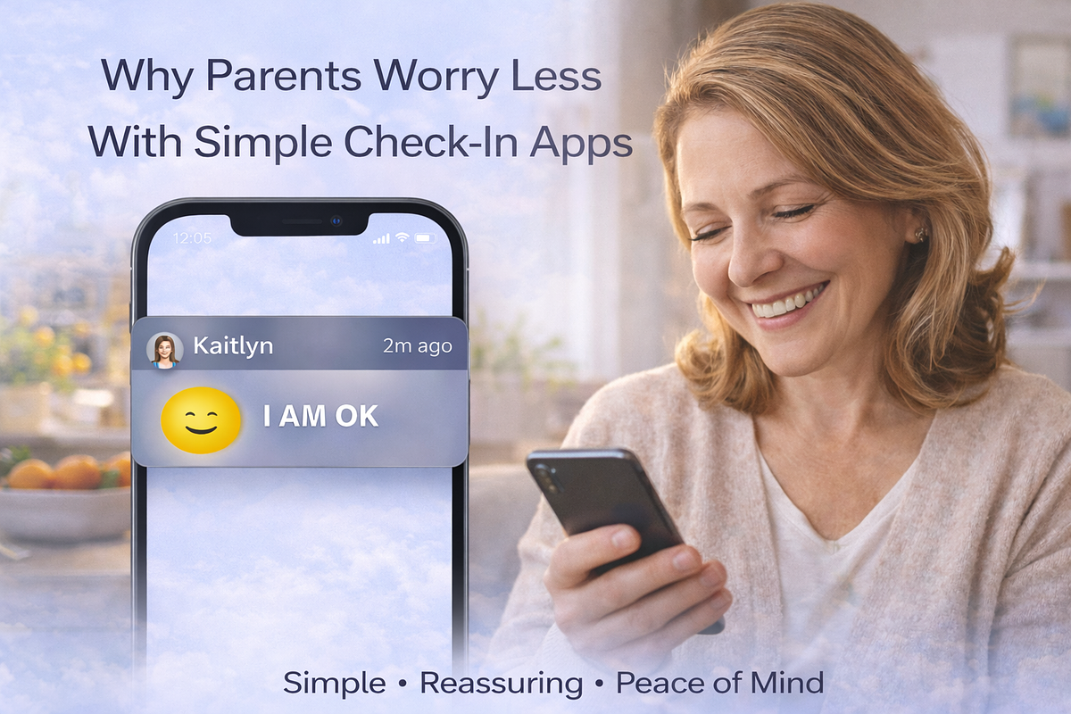 Why Parents Worry Less With Simple Check-In Apps